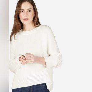 Everlane The Soft Cotton Square Crew, size medium, bone